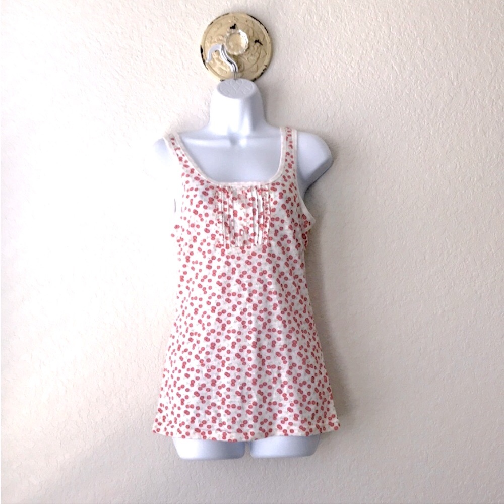 Cherry Print Tank Top Size Small Maurices Tank Top Red Cherries White Background - Picture 3 of 11